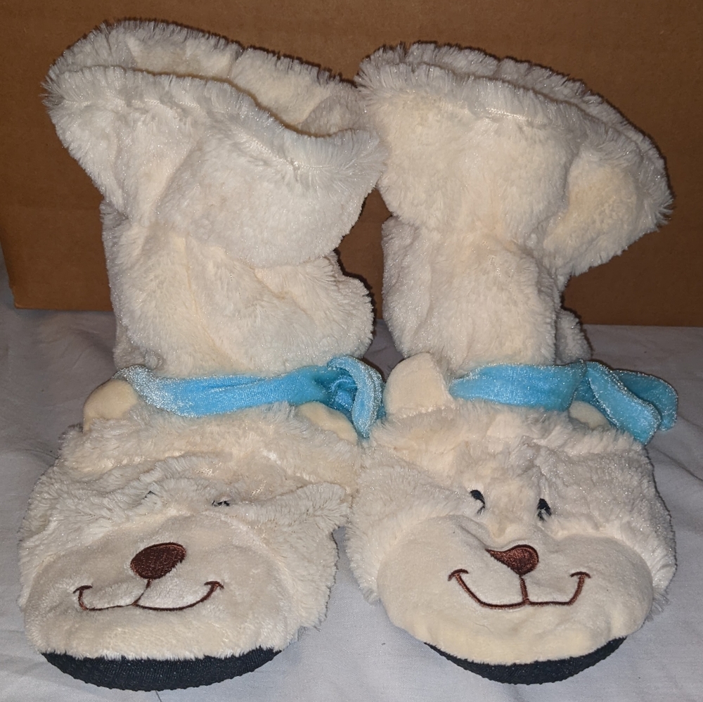 Brand new teddy bear slippers women's one size fits all.